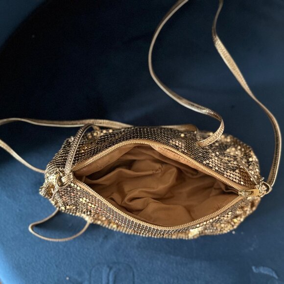 Whiting & Davis Vintage Gold Cocktail Purse - Picture 2 of 4